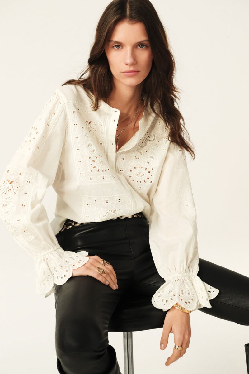 Soraya Shirt in Ecru from BA&SH at Edito boutique