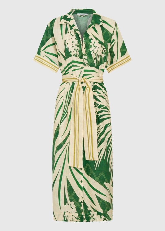 Sorrento Linen Shirt Dress in Print from MORRISON at Edito boutique