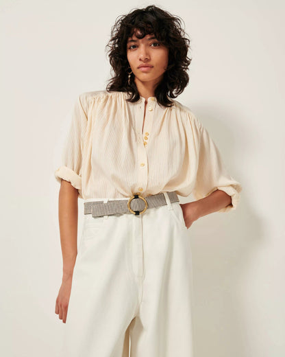 Stalight Shirt in Fleur De Sel from SESSUN at Edito boutique