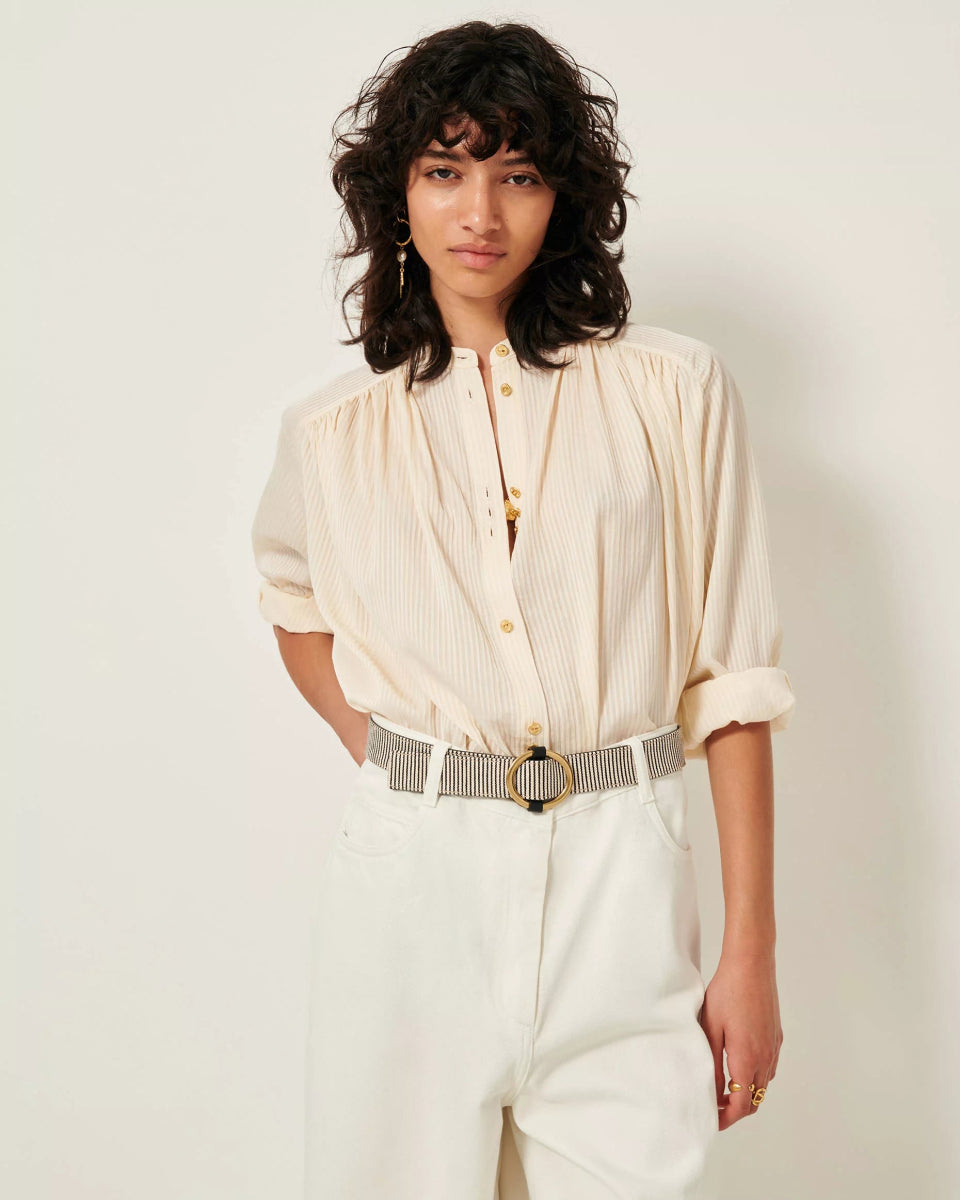 Stalight Shirt in Fleur De Sel from SESSUN at Edito boutique
