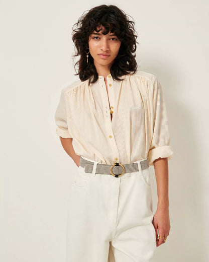 Stalight Shirt in Fleur De Sel from SESSUN at Edito boutique