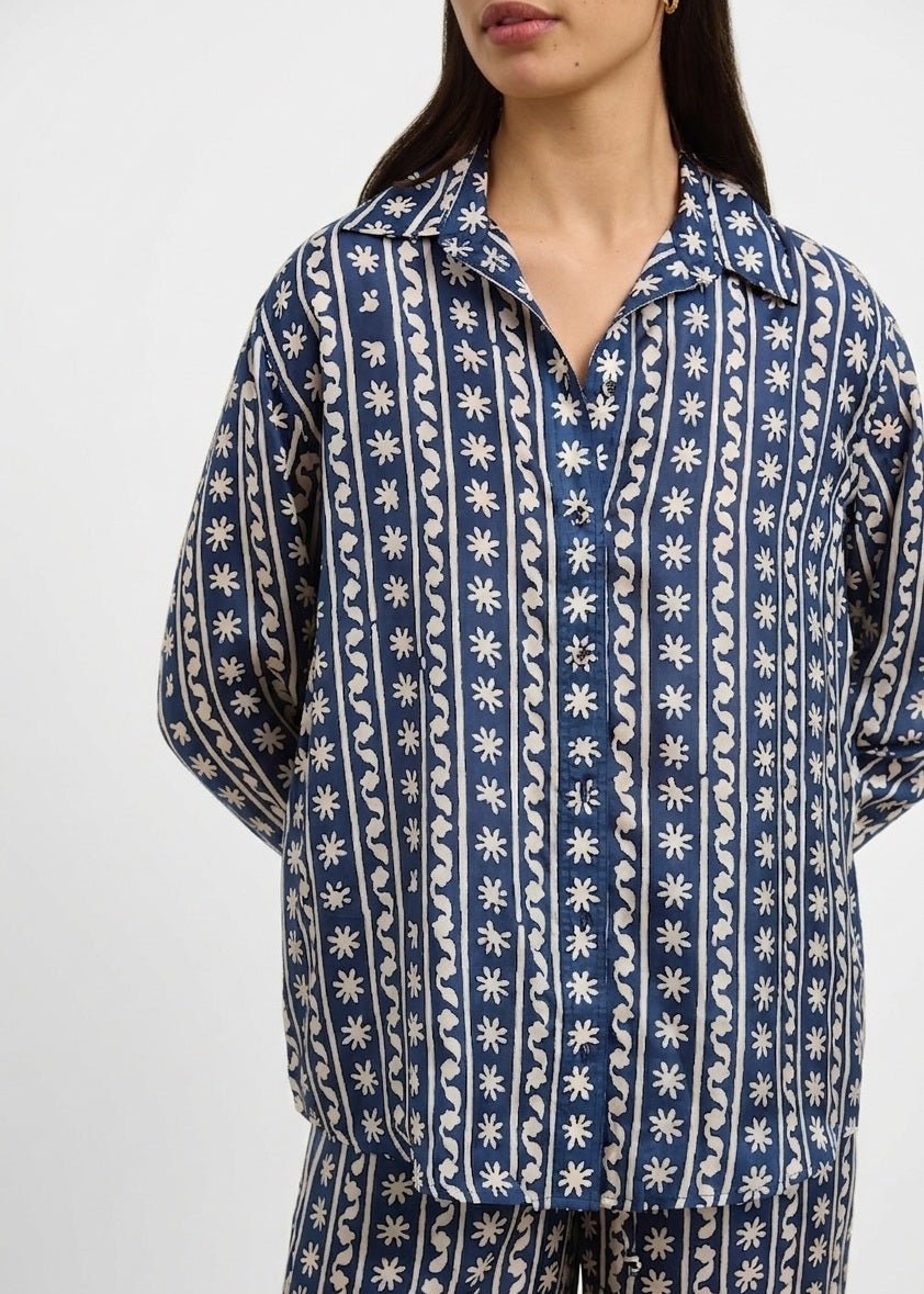 Stevie Shirt in Wave wonder from HANNAH ARTWEAR at Edito boutique