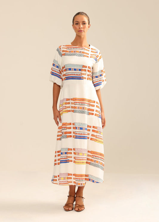 Straight Six Dress in Browbands from Binnywear