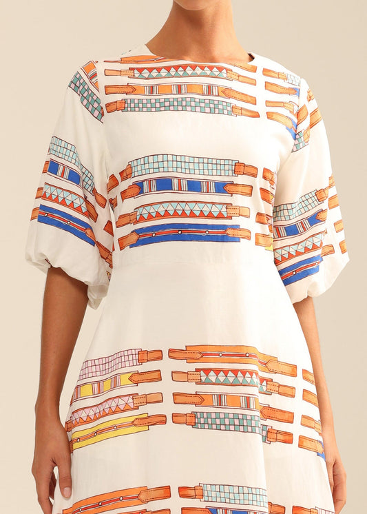 Straight Six Dress in Browbands from Binnywear