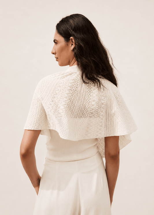 Sweater Sleeve Top in White from SITA MURT at Edito Boutique