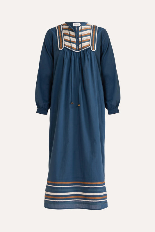 Talitha Dress in Ocean from Flannel