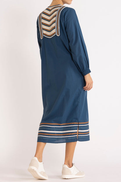 Talitha Dress in Ocean from Flannel