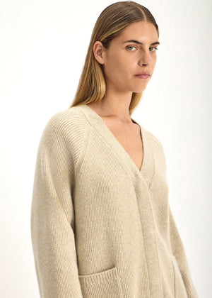 Tallis Cardigan in Jute Marle from JAC + JACK at Edito Boutique