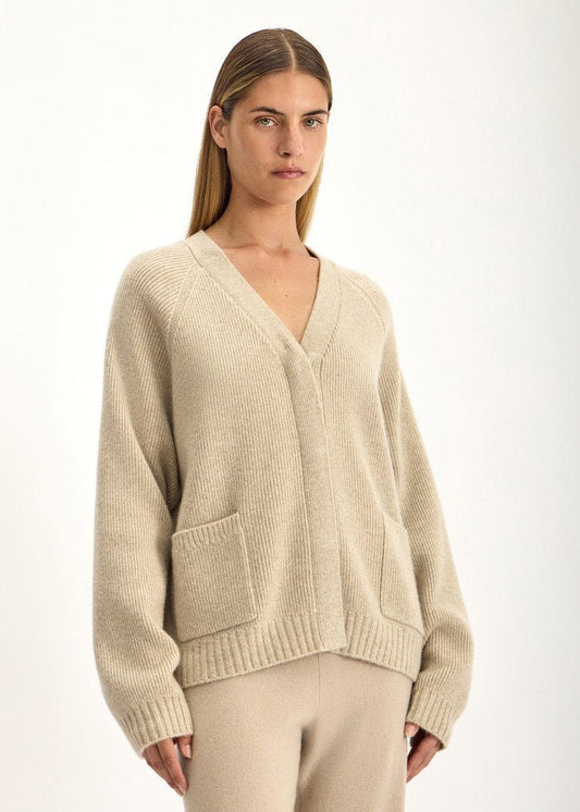Tallis Cardigan in Jute Marle from JAC + JACK at Edito Boutique