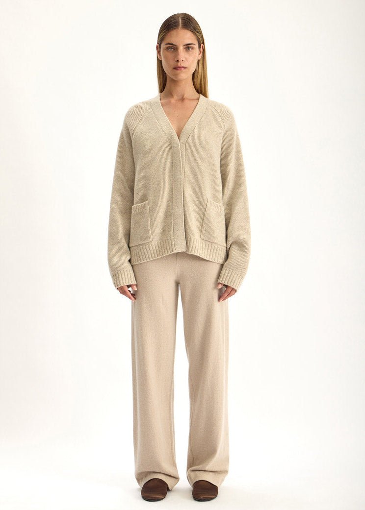 Tallis Cardigan in Jute Marle from JAC + JACK at Edito Boutique