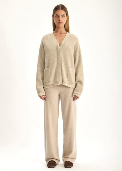 Tallis Cardigan in Jute Marle from JAC + JACK at Edito Boutique