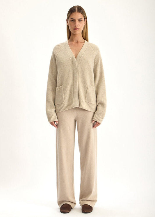 Tallis Cardigan in Jute Marle from JAC + JACK at Edito Boutique