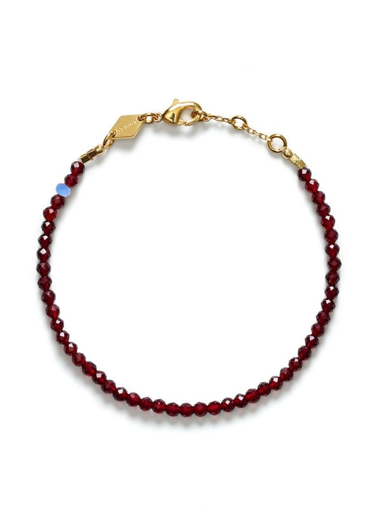 Tan Line Bracelet in Burgundy from ANNI LU at Edito boutique