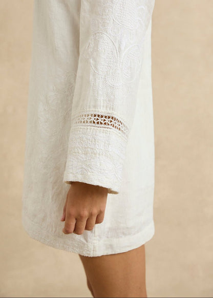 Tavi Dress in Ivory from HANNAH ARTWEAR at Edito boutique