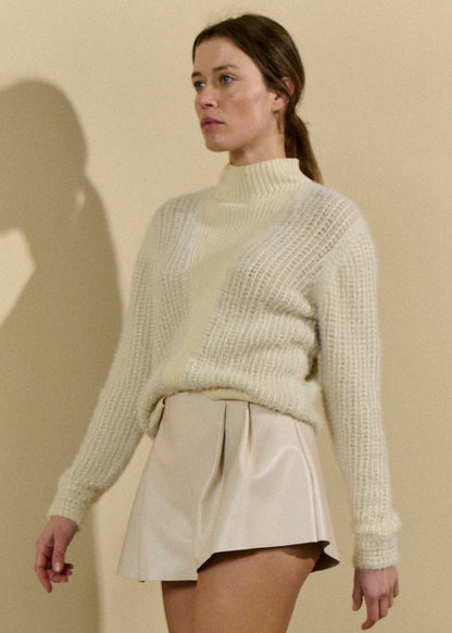 Textured Sweater in Popcorn from SITA MURT at Edito boutique