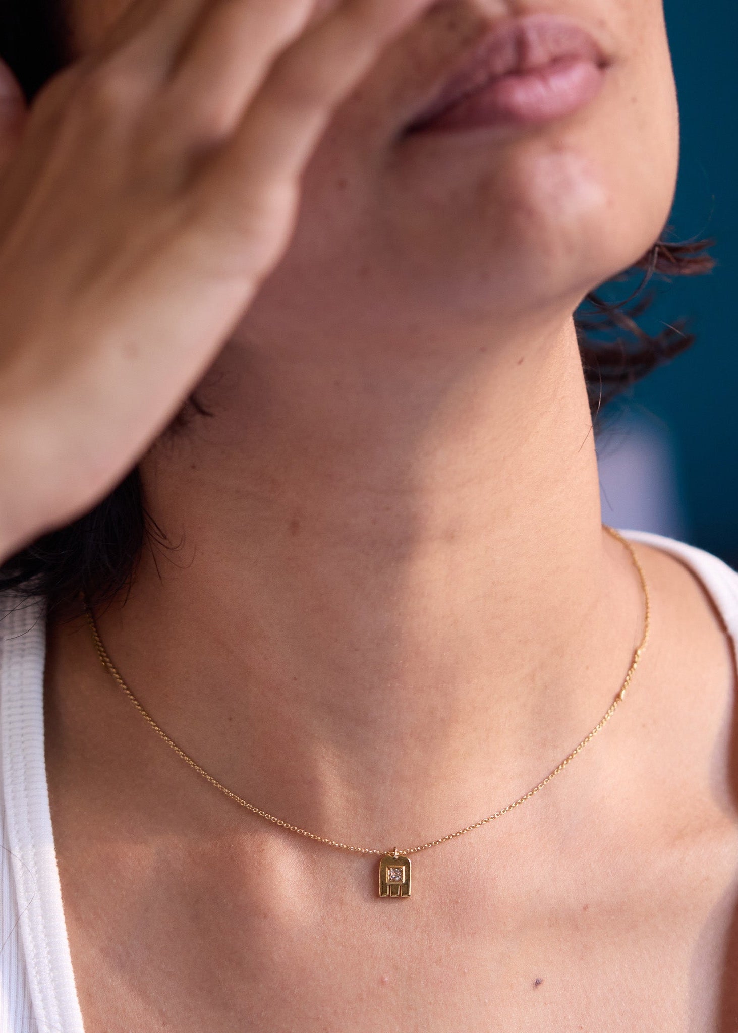 Thali Pave Necklace from Dorothée Sausset