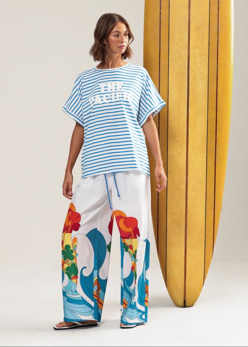 The Pacific Hotel T-shirt in Stripes from BINNYWEAR at Edito boutique