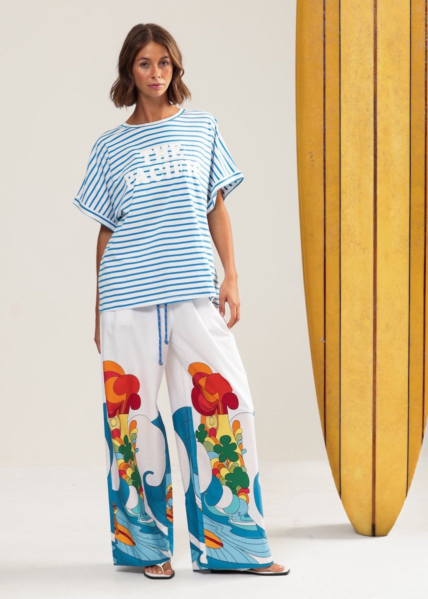 The Pacific Hotel T-shirt in Stripes from BINNYWEAR at Edito boutique