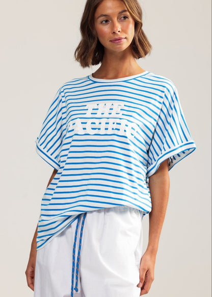 The Pacific Hotel T-shirt in Stripes from BINNYWEAR at Edito boutique