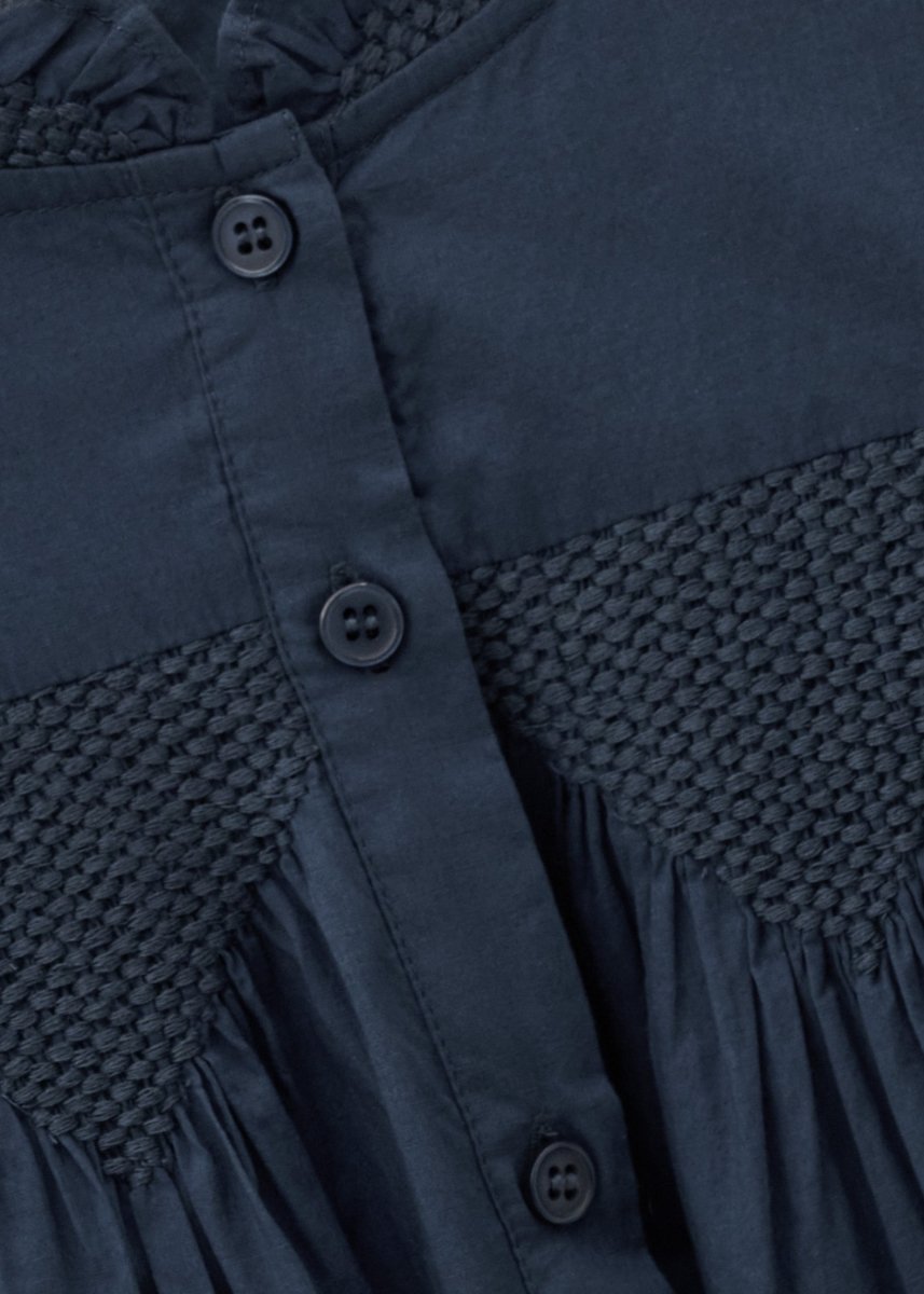 Tonia Embroidered Shirt in Blue from BA&SH at Edito Boutique