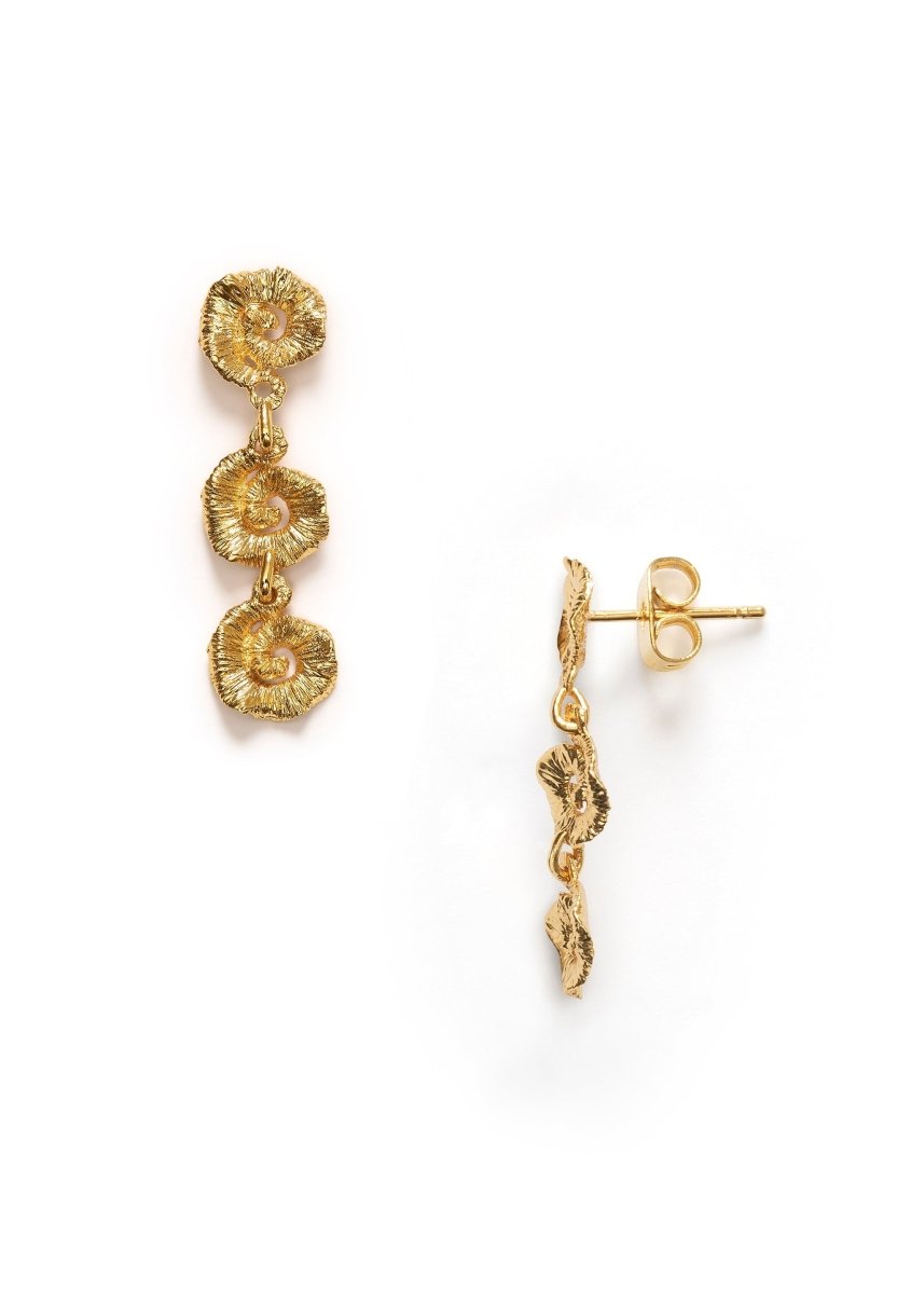Triple Sun Earrings from ANNI LU at Edito boutique