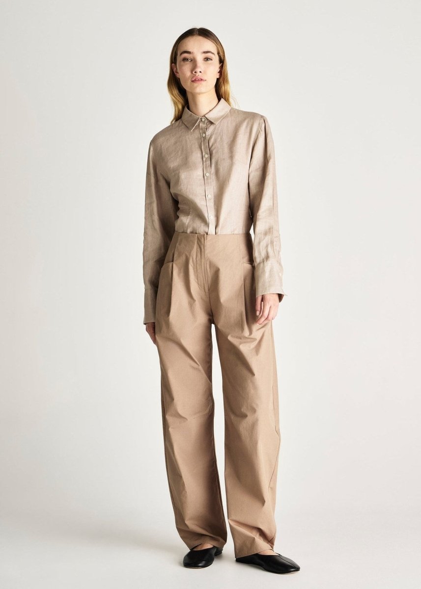 Trove Cotton Pant in Trench from JAC + JACK at Edito boutique