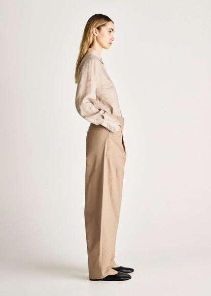 Trove Cotton Pant in Trench from JAC + JACK at Edito boutique