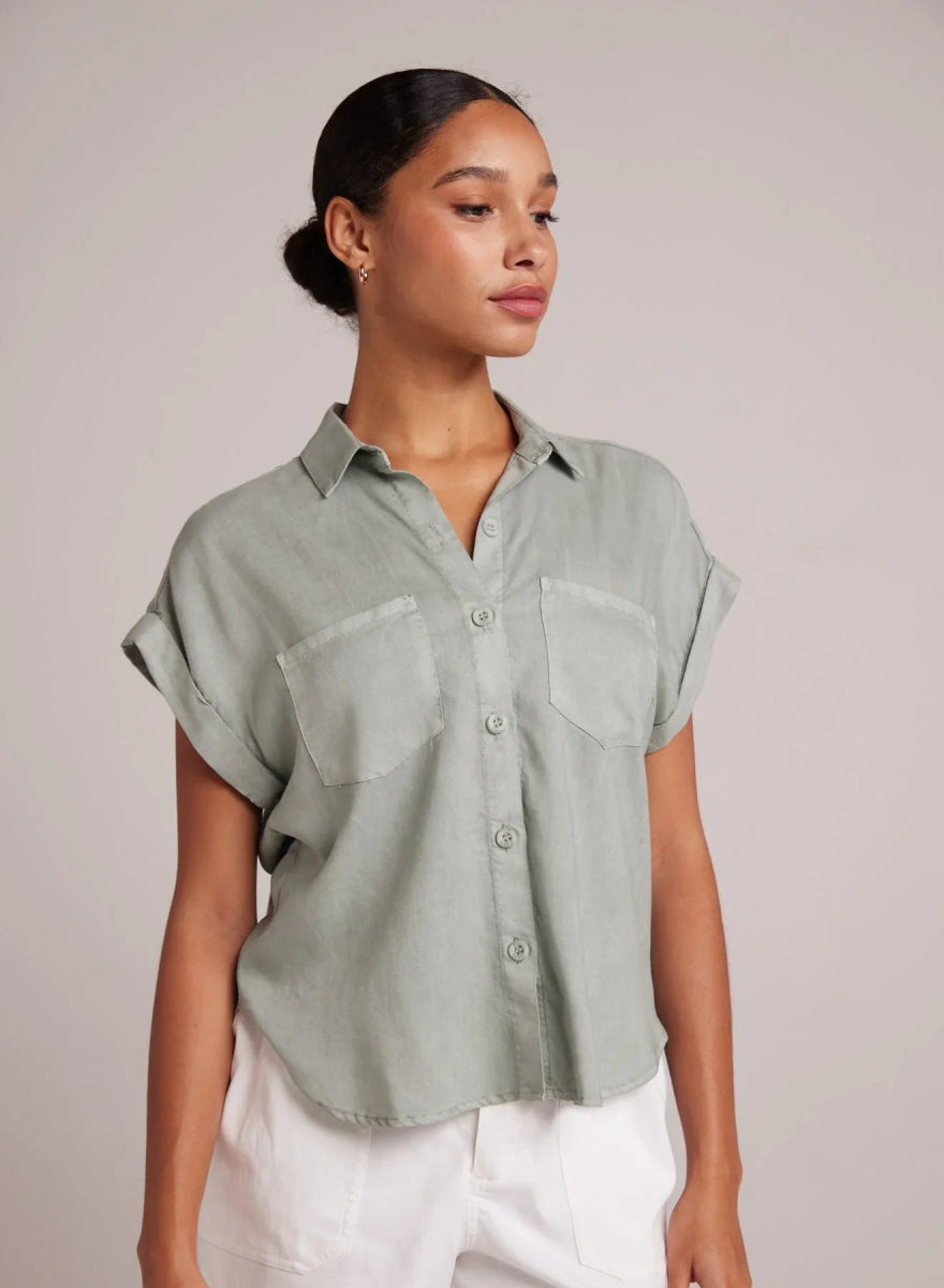 Two Pocket Short Sleeve Shirt from BELLA DAHL at Edito boutique