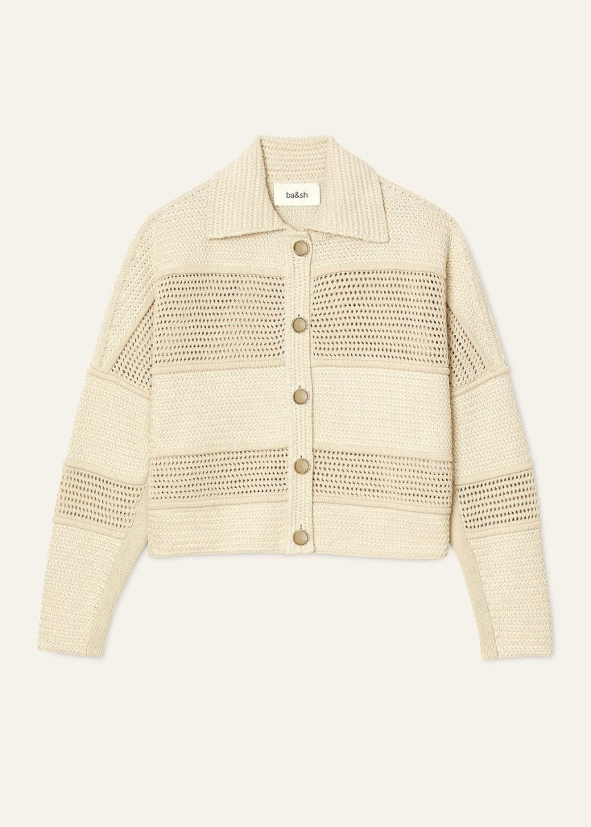 Val Cardigan in Ecru from BA&SH at Edito boutique