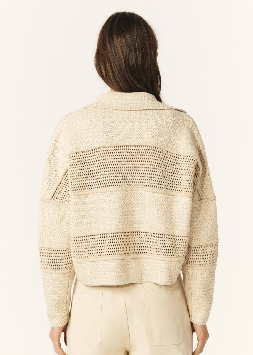 Val Cardigan in Ecru from BA&SH at Edito boutique