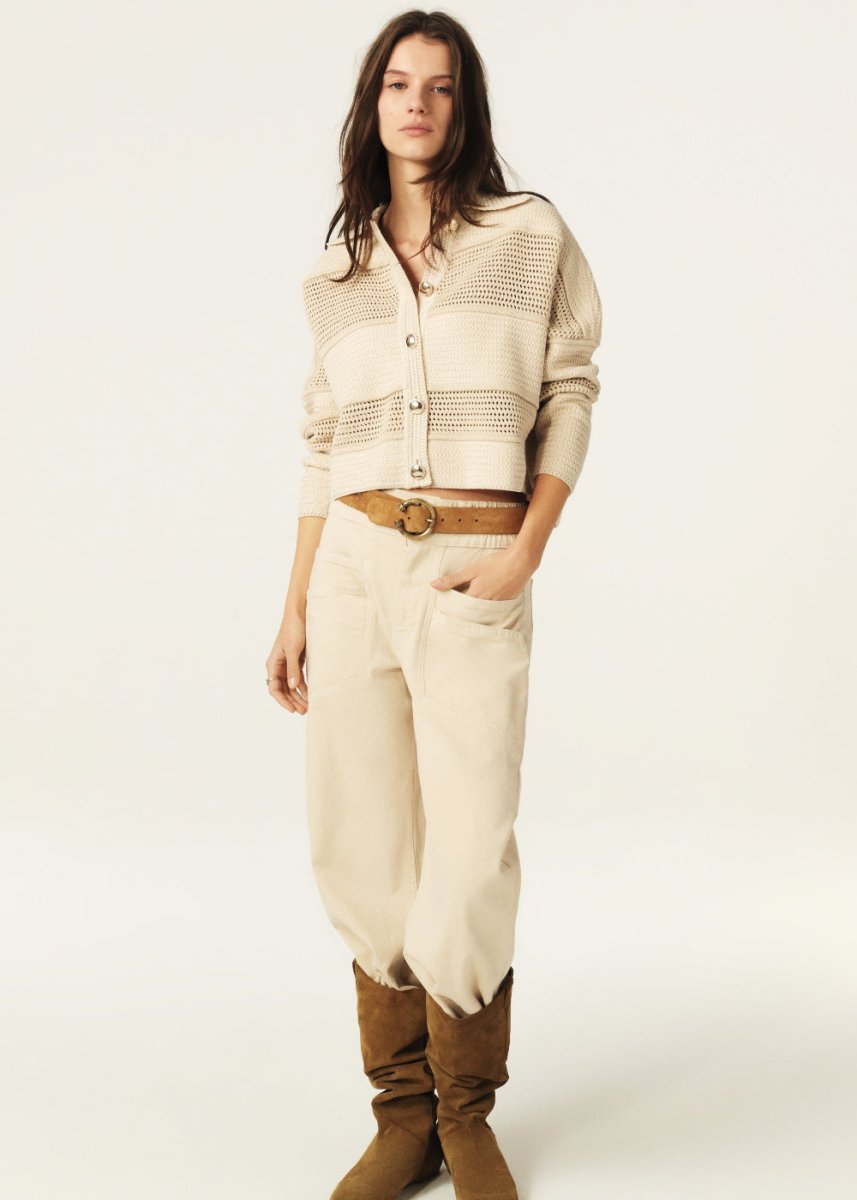 Val Cardigan in Ecru from BA&SH at Edito boutique