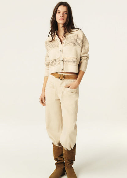 Val Cardigan in Ecru from BA&SH at Edito boutique