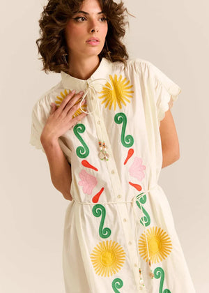Valerie Kaftan in Off White from Carolina K