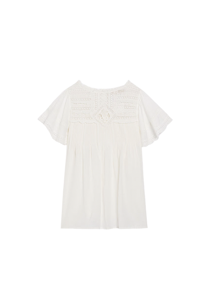 Vanessa Bruno Calisson Blouse in White Lace