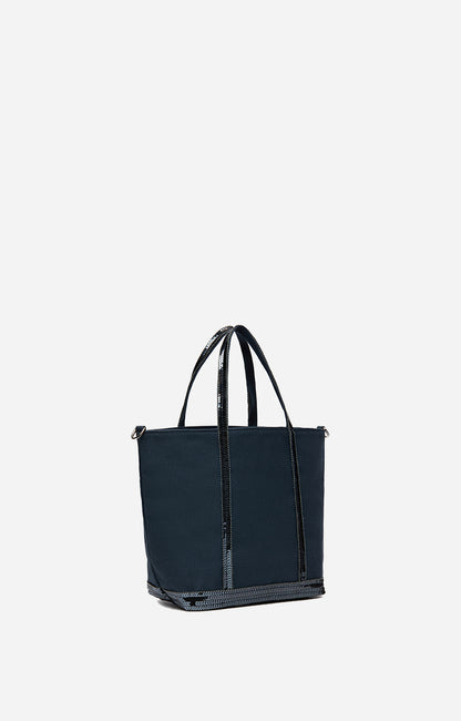 Vaness Bruno Canvas Cabas Tote Small Black