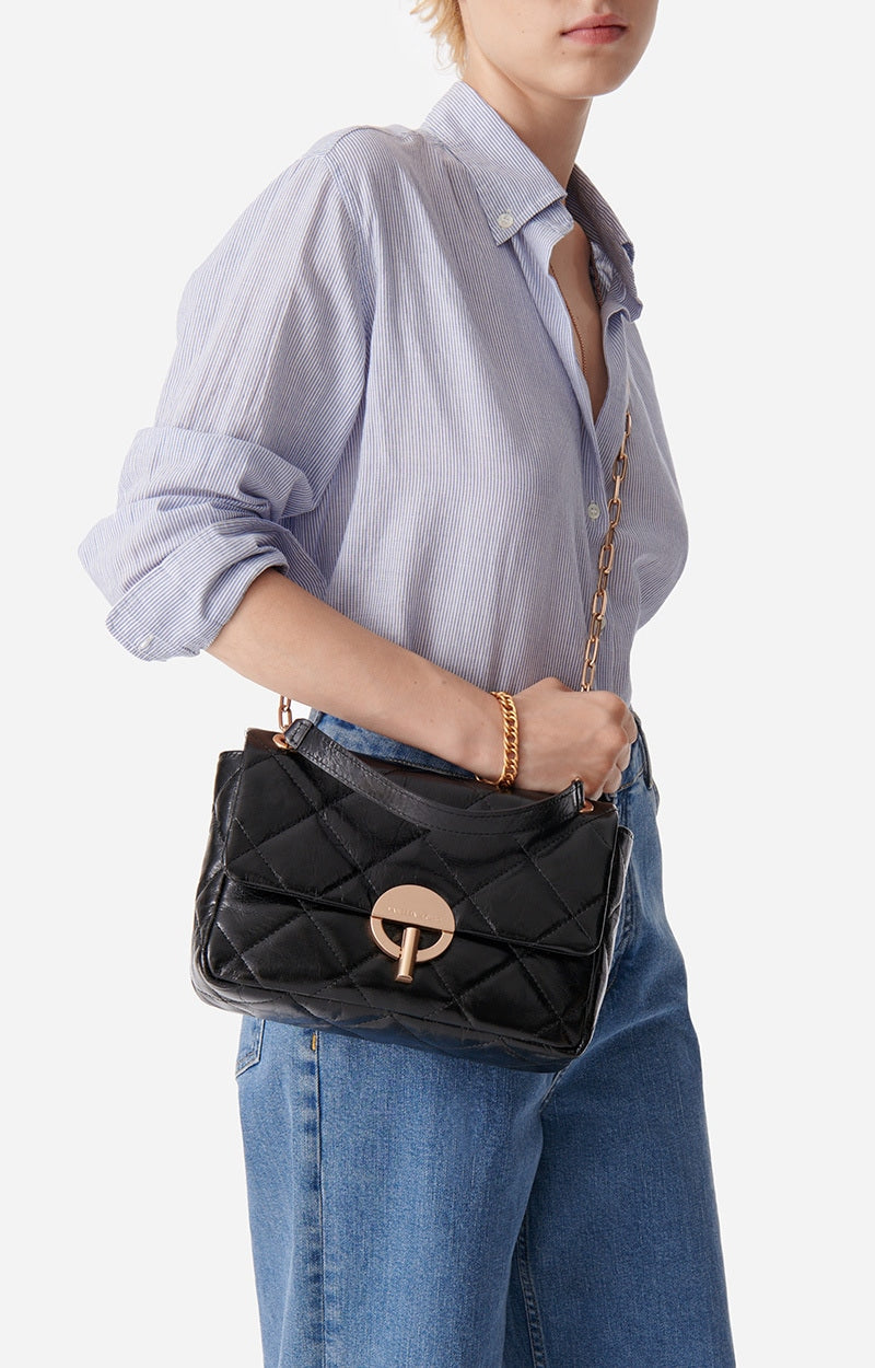 Vanessa Bruno Large Moon Bag in Black