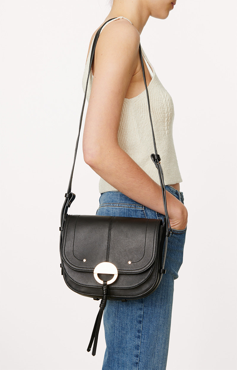 Vaness Bruno Othilia Flap Bag Black