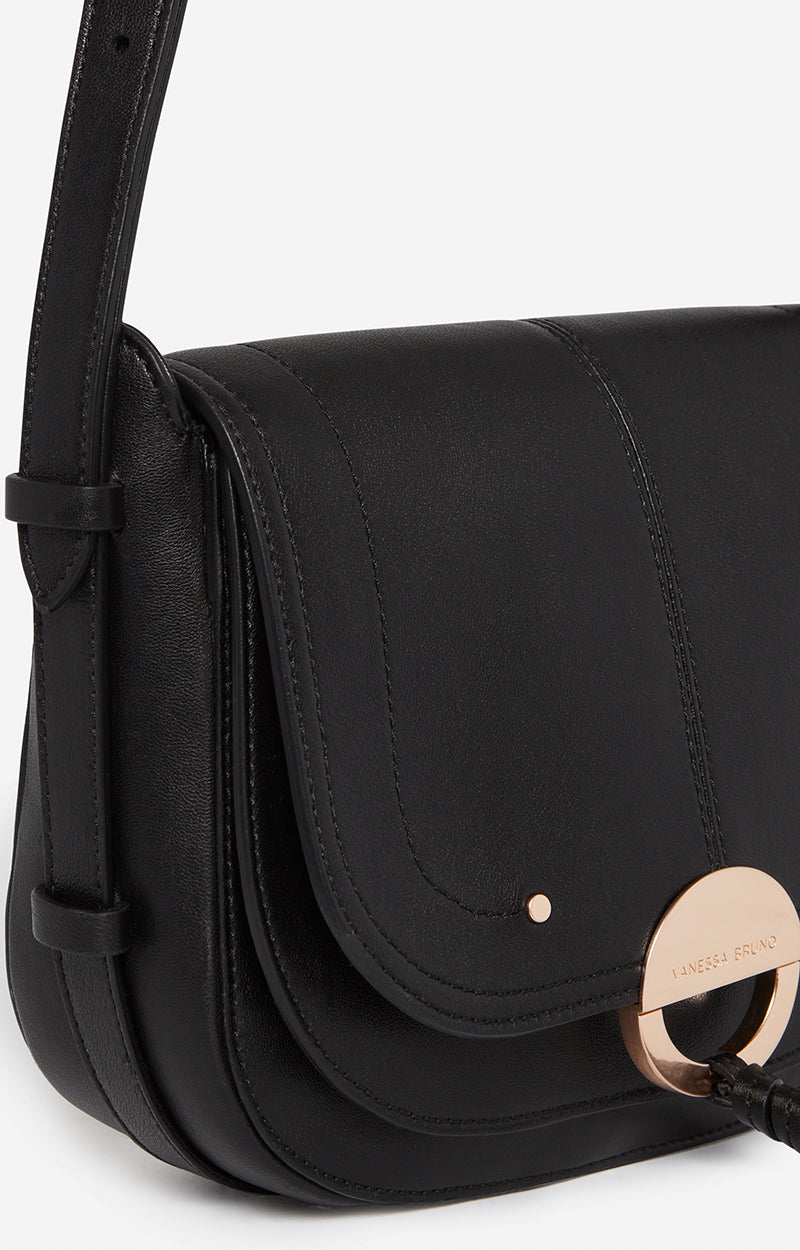 Vaness Bruno Othilia Flap Bag Black