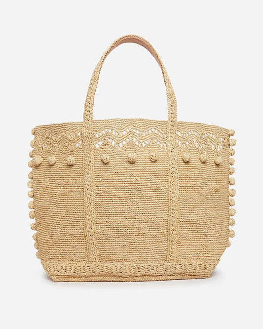 Vanessa Bruno Raffia Cabas Tote Natural