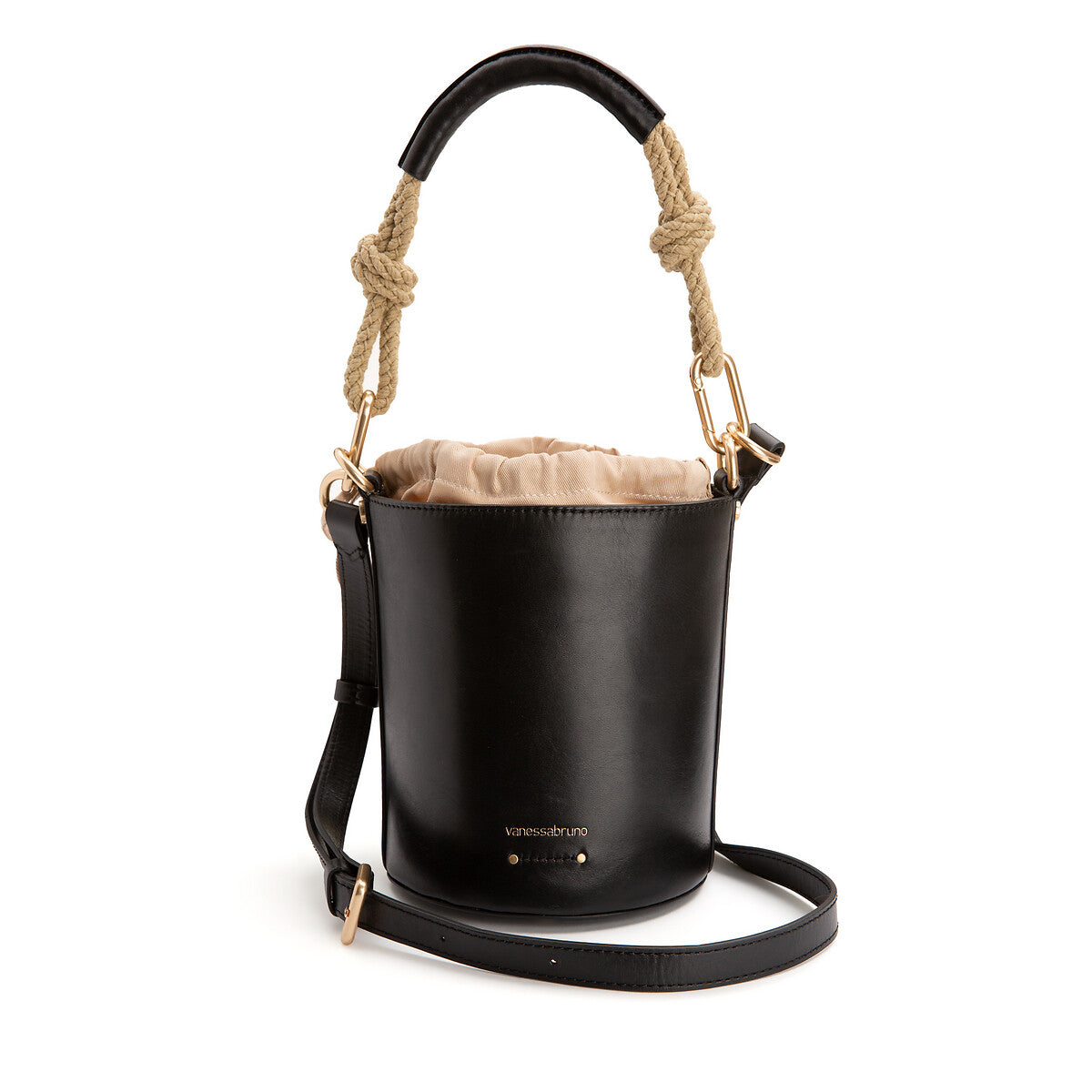 Vaness Bruno Holly Mini Bucket Bag black Edito boutique