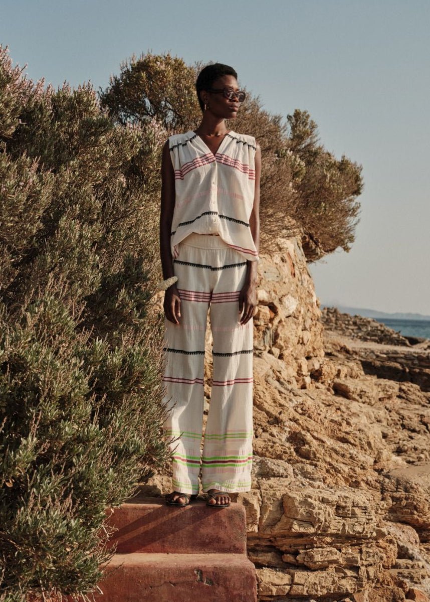Veloura Pants in Off White from DEVOTION TWINS at Edito Boutique