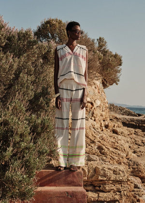 Veloura Pants in Off White from DEVOTION TWINS at Edito Boutique