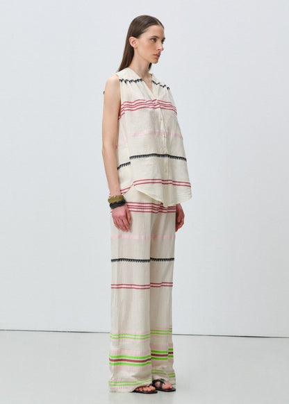 Veloura Pants in Off White from DEVOTION TWINS at Edito Boutique