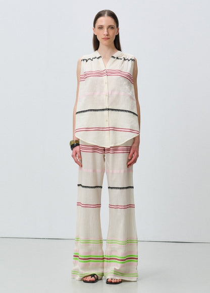 Veloura Pants in Off White from DEVOTION TWINS at Edito Boutique