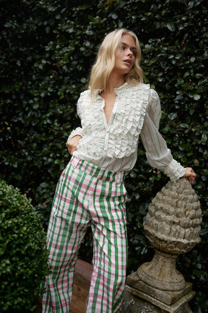 Vera Blouse in Whisper Forest from ASTON STUDIO at Edito boutique