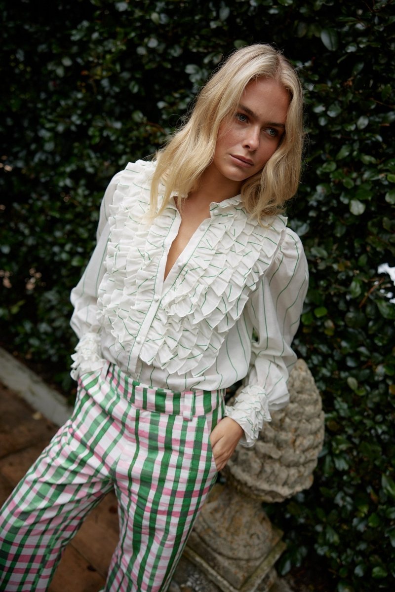 Vera Blouse in Whisper Forest from ASTON STUDIO at Edito boutique