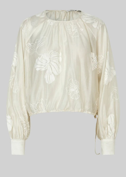 Veria Blouse in Tofu from SECOND FEMALE at Edito boutique