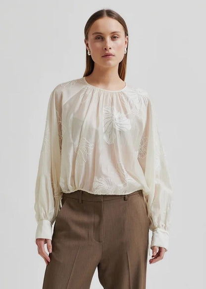 Veria Blouse in Tofu from SECOND FEMALE at Edito boutique