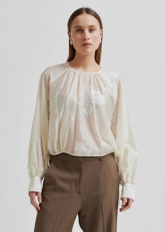 Veria Blouse in Tofu from SECOND FEMALE at Edito boutique