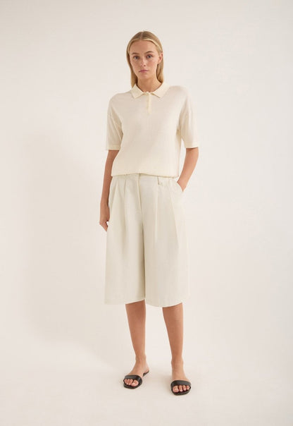Verner Shorts in Ante White from JAC + JACK at Edito Boutique